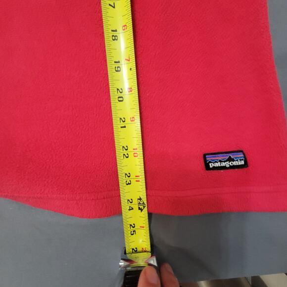 Patagonia Pink Quarter Zip Fleece Pullover Soft Warm Outdoor Layer Small - Picture 5 of 7